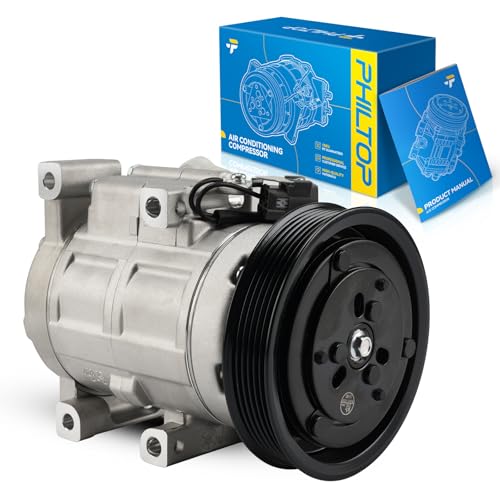 PHILTOP 98122 AC Compressor Compatible with Mazda 3 2010-2013 2.5L, 3 2010-2013 2.3T, Mazda 5 2012-2015, Air Conditioning Compressor with Clutch by PHILTOP - Used condition - US$80.66