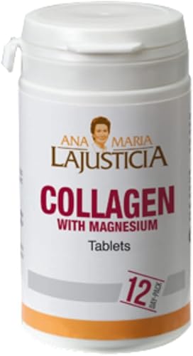 ANA MARIA LAJUSTICIA -- Píldoras de colágeno Hydroliezd de alta absorción con magnesio. Piel saludable, uñas, cabello y ligamentos. Suplemento