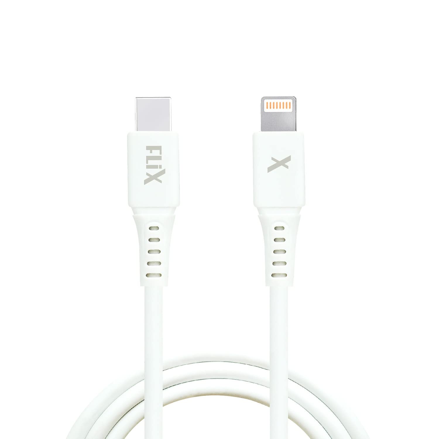 FLiX (Beetel Rush 120CL is USB Type C to Lightning 20W Fast charge & Sync cable,Widely Compatible for all Apple devices with Lightning Port,Charge & Sync Support,1 Meter Length (White)(XCD-RPCL120)