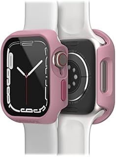 OtterBox Eclipse zderzak do zegarka ze zintegrowaną szklaną osłoną ekranu do Apple Watch Series 9/8/7 - 45mm, szkło hartowane, eleganckie etui ochronne do Apple Watch, Żółty