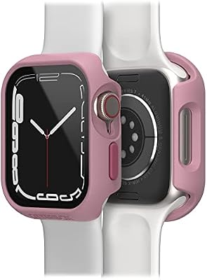 Protector de Reloj con Protector de Pantalla de Cristal Templado Integrado OtterBox Eclipse para Apple Watch Series 9/8/7-41mm, Resistente a Golpes y Caídas, Rosa