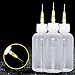 MECSR 3 Pack 50ml Needle Tip Dispensing Bottles, Clear Plastic Sewing Machine Oil Applicator, Precision Glue and Liquid Dispenser for Repair Industry