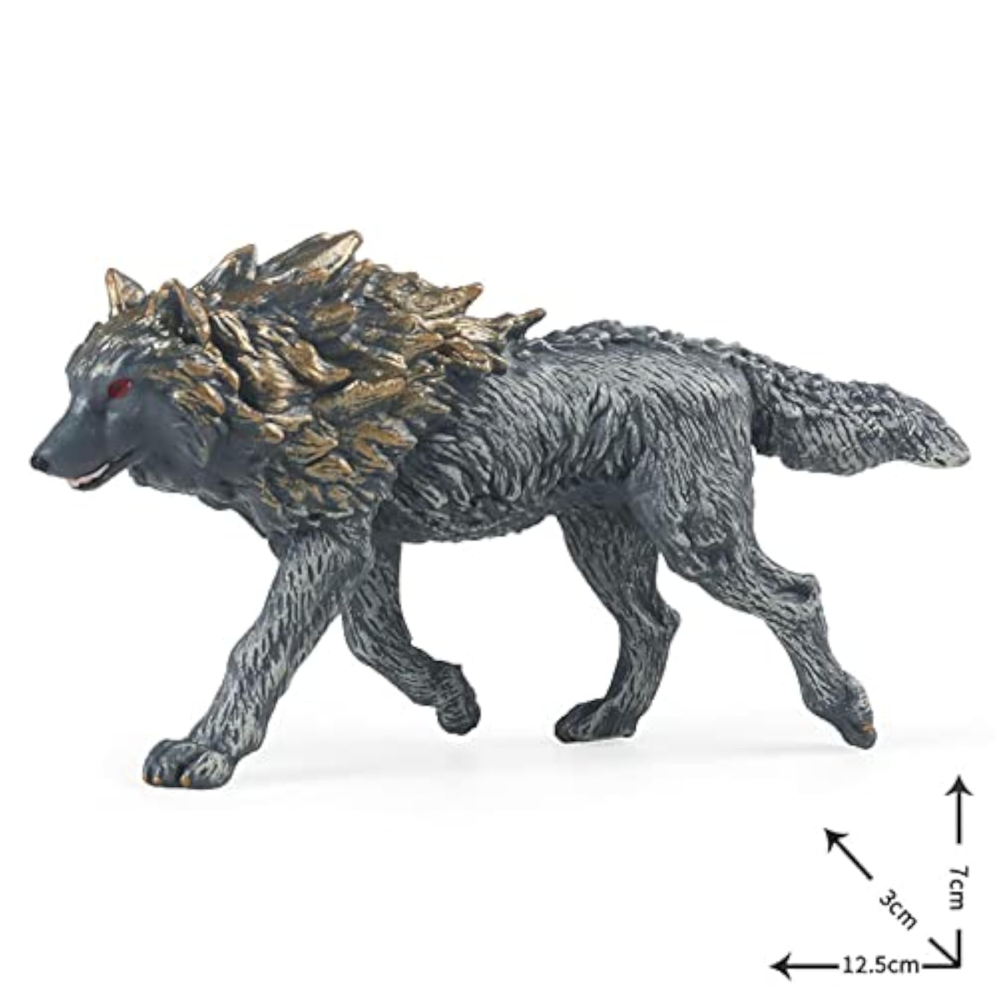 Mini Wolf Figurines Model Cake Toppers Educational Toy for Children