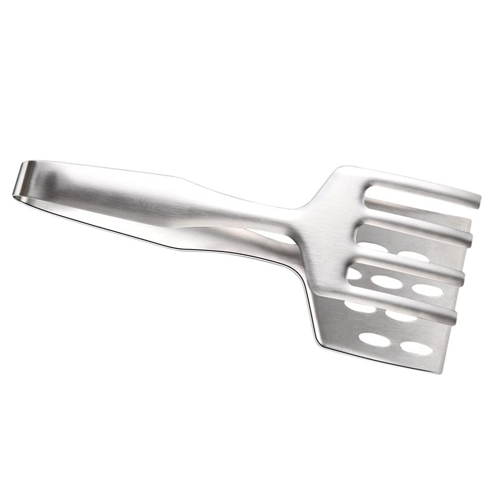 Pinzas de Cocina de Acero Inoxidable, 1 Pieza, Pinzas para Alimentos, Pinzas para Barbacoa, Pinzas para Pescado Frito, 25,5 x 9,8 cm