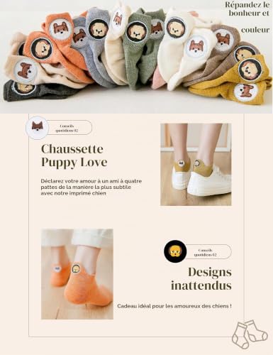 Sporzin Chaussettes Femme Fantaisie Socquettes Femme 39 42 & 35-38 – vue 6
