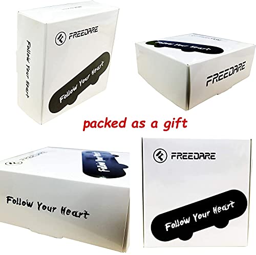 Image of FREEDARE Skateboard Wheels 52mm and Bearings, Spacers Installed 92A Street Wheels Skateboards Tricks(Pack of 4)