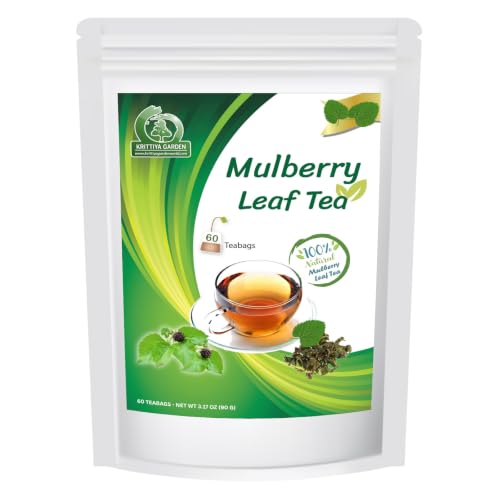 White Mulberry Leaf Tea 60-Teabags (Morus Alba) - 1.5g X 60 Tea Bags