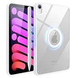 Tekkase iPad mini7 ケース MagSafe対応 iPad mini 第7世代 ケース 薄型軽量 (A17 Pro、2024) iPad mini6 透明ケース 耐衝撃 黄変防止 Pencil付着可能 着脱簡単 iPad mini7/iPad mini6（2024/2021、第7/6世代）対応 8.3インチ マグネット搭載 指紋防止