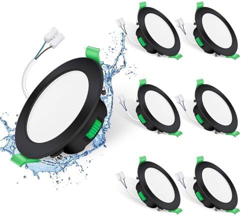 1-20 LED Projecteur Encastrable 230V Rond Plafond Plat Set Spot