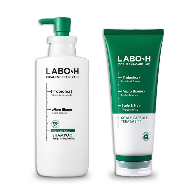 Scalp Strengthening Shampoo with Scalp Strengthening Capsule Conditioner for Hair Growth & Anti-Loss | Vegan Korean Haircare with Rosemary Oil