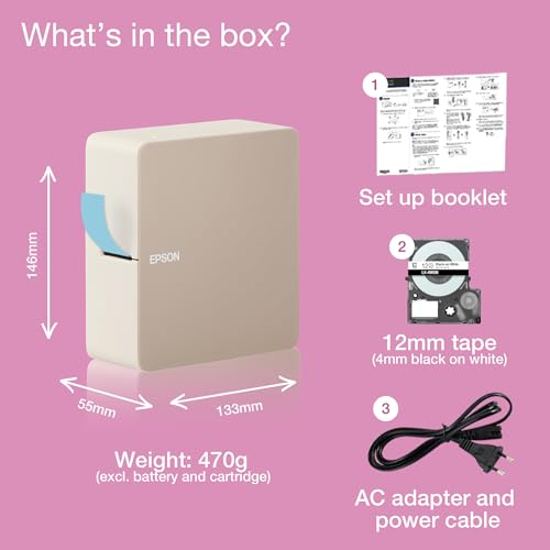 Epson LabelWorks LW C610 imprimante pour étiquettes Transfert thermique Couleur 360 x 360 DPI 12 mmsec Sans fil Bluetooth Neuf - vue 9