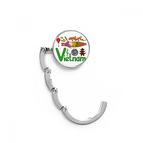 Accroche sac pliable Vietnam de table 4,4x4,4 cm DIYthinker