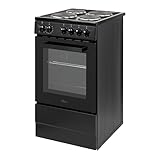 Willow WE50SSB 62L Freestanding Electric Cooker, 50cm Wide Single Cavity Cooker with Solid 4 Zone Plate Hob, 2 Year Warranty - Black - Image 8