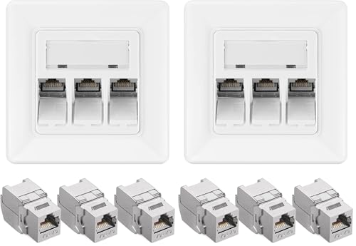 Module Keystone Cat 6A blindé kwmobile anti-interférences pour RJ45