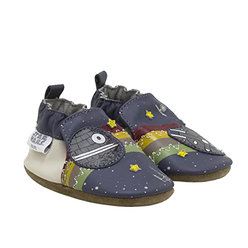Robeez Baby Boys and Unisex Soft Soles Slip-Resistant Crib Shoes Slippers for Infant and Toddler, 0-24 Months