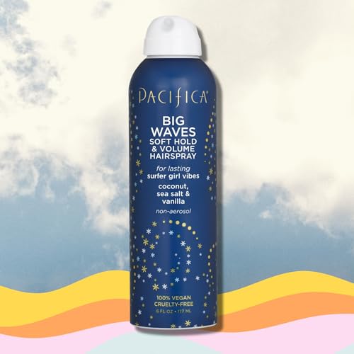 Pacifica 687735641564 Beauty Big Waves Coconut, Vanilla & Sea Salt Hairspray, Controls Frizz & Adds Volume, Designed For Wavy Hair thumb #5