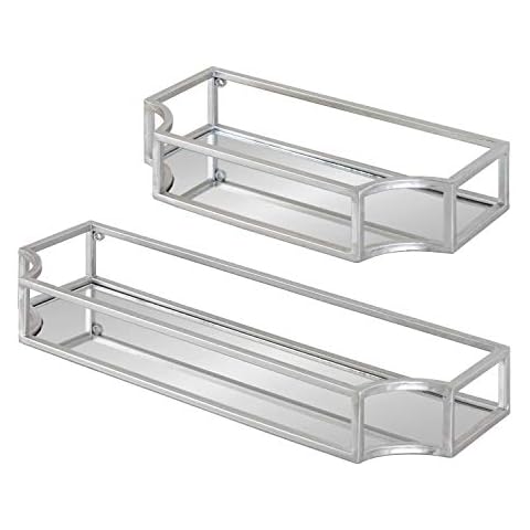 Kate and Laurel Ciel Metal Wall Shelf Set Cover