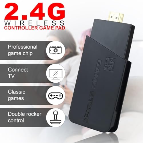 Image of PSS Wireless Video Games for tv Retro Gaming Console Built in 20000 Game Plug Play TV 2 Player with 9Emulator for Kids Old School Station Video Game Advanced Retro Game Stick M9 2025 Upgrade Version