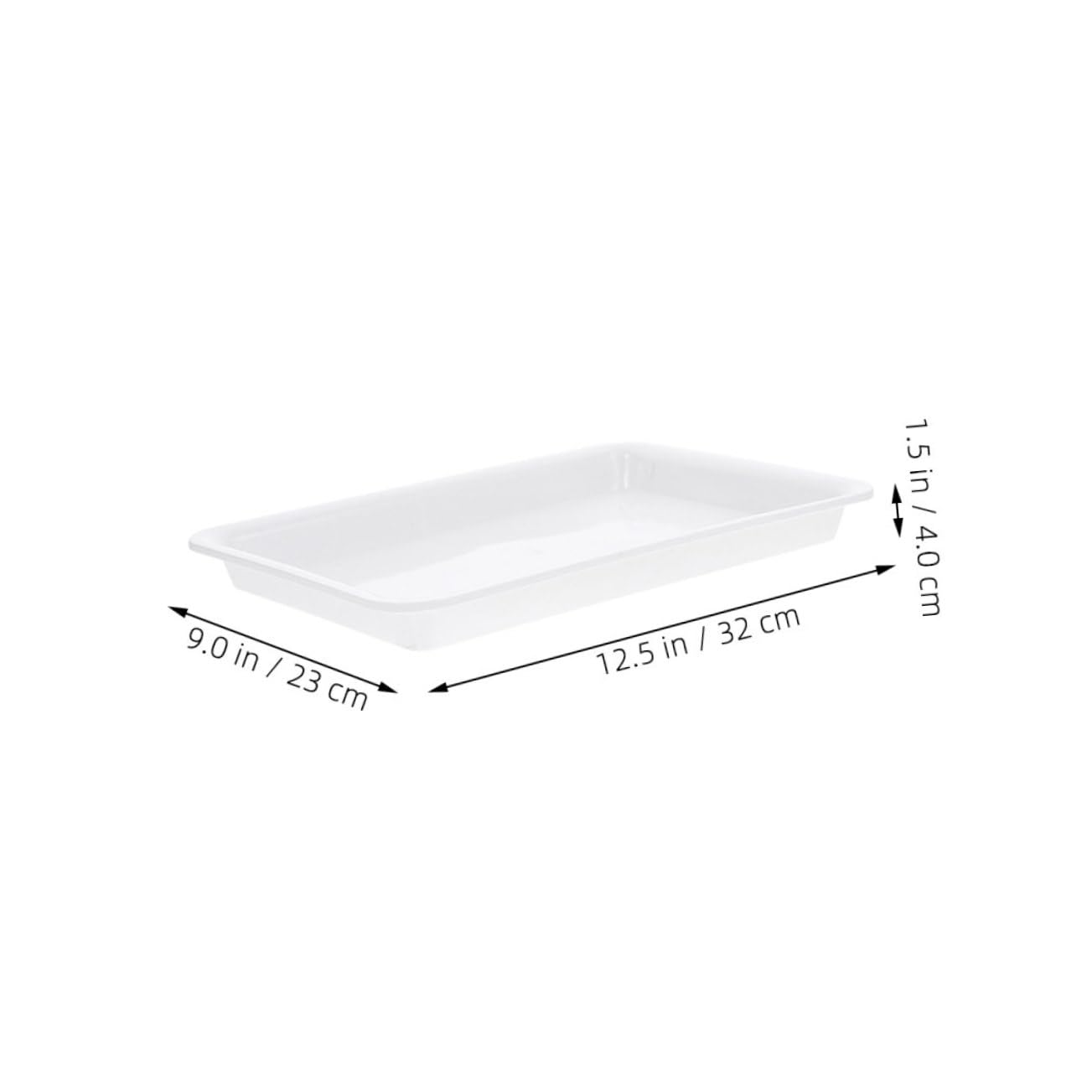 GALPADA 6 Bandejas Rectangulares para Macetas de Plantas, Bandejas de Goteo Reutilizables de PP, Resistentes Jardinería, Ideales para Bonsáis y Cultivo Interior
