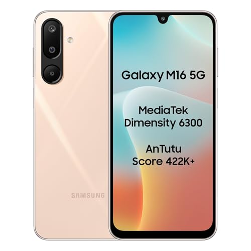 Samsung Galaxy M16 5G (Blush Pink, 6GB RAM, 128 GB Storage) | Med...