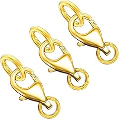3PCS 18k Gold Filled Sterling Silver