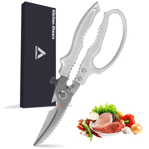 Kitchen Shears,Heavy Duty Kitchen Shears With Anti-Slip Handle & Safety Lock, Sharp,Rust Resistant And Durable, Purpose Kitchen Scissors for Chicken, Meat Cutting, Fish, Vegetables,Dishwasher Safe