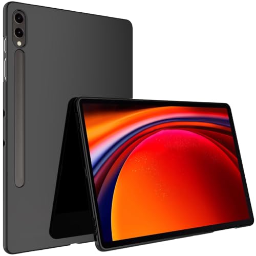 BREPRIO Case for Samsung Galaxy Tab S9 Plus / S9 FE Plus / S10+ 12.4-Inch [Lightweight + Protective] Shockproof Soft Ultra Slim Cover Black