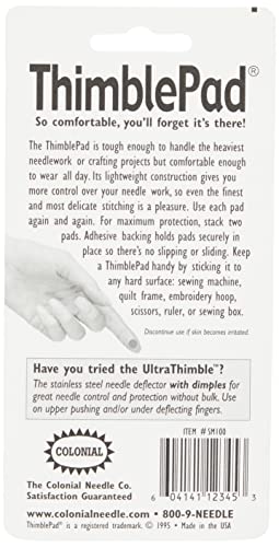 Colorbok 1604141123453 Colonial Needle Co Leather Thimble Pad 1 Sheet Of 12 Pads thumb #4
