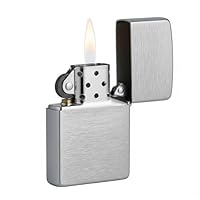 Zippo Benzin Feuerzeug Chrom Standard gebürstet Regular Sturmfeuerzeug