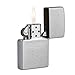 Zippo Benzin Feuerzeug Chrom Standard geb&uuml;rstet Regular Sturmfeuerzeug
