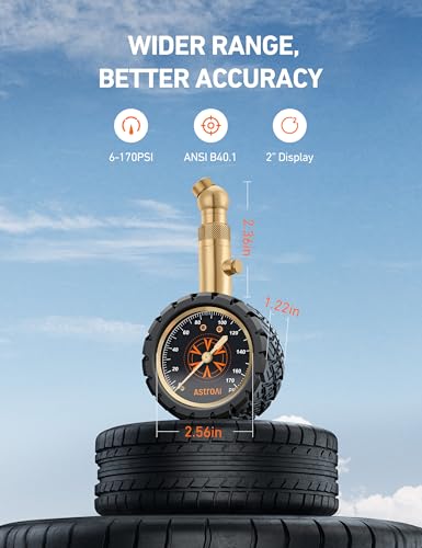 Astroai ACTM170BK-US-2 Tire Pressure Gauge 170 Psi thumb #1