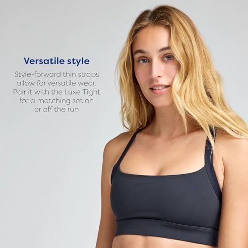 Image of Brooks Women's Luxe Strappy Bra, Sweat-Wicking Yoga & Running Bra