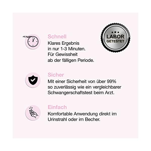 PreSense® - Schwangerschafts-Schnelltest - Labor Getestet – Schnell, Sicher, Zuverlässig und Einfach – Urintest - SS… – Bild 4