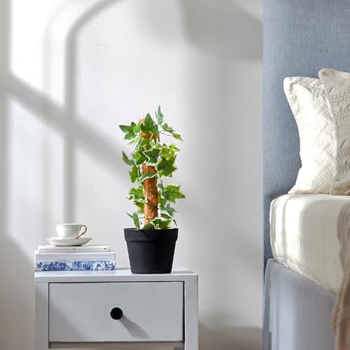 Image of amazon basics Artificial Ivy Creepers in Black Plastic Pot | Realistic 45 cm Faux Greenery | Durable Plastic | Stylish & Compact | Zero Maintenance | Indoor, Outdoor, Home & Office Decor