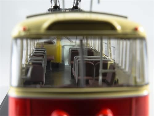 Miniatura 7 de Empezar Modelos a escala para trolebús Skoda 9TR rojo-Beige 1/43 ABS Truck Pre-Built Model