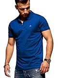 JACK & JONES Herren Poloshirt Polohemd Shirt Basic Polo Taxis (Large, Surf The Web)