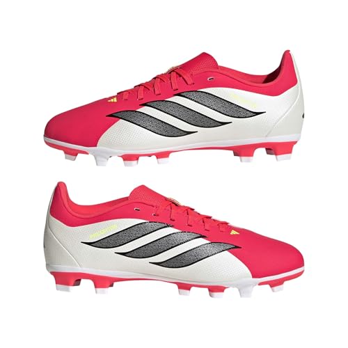adidas Unisex Kinder Predator Club Firm Ground/Multi Ground Football Boots Kids, Lucid red/core Black/FTWR White, 33 EU