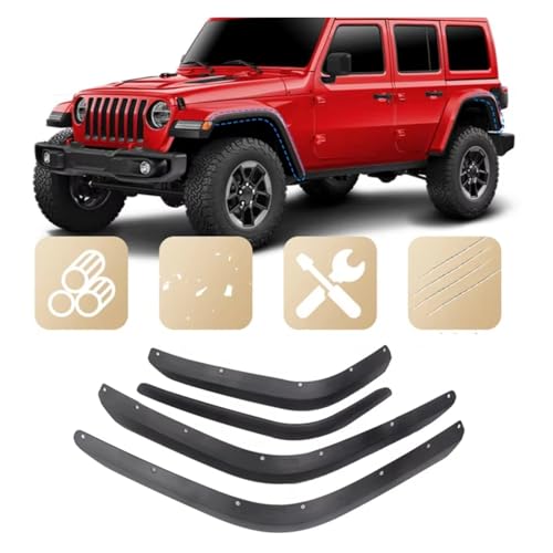 Guardabarros delanteros traseros para Jeep Wrangler JL 2018 2021 2022 2023 coche 2