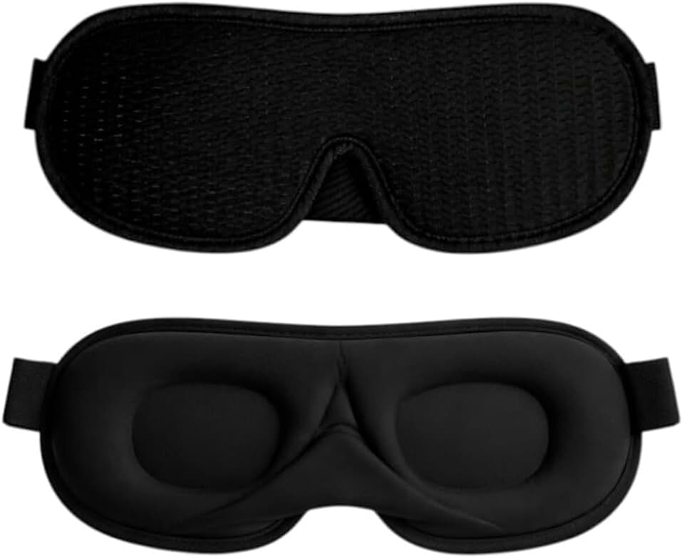 Máscara de Dormir Blackout com Espuma 3D, bloqueio 100% da luz - Acabamento premium