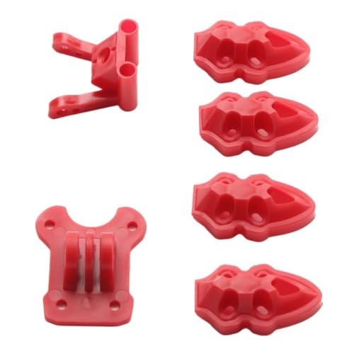 Cadre FPV 5 pouces M4 pour drone de loisir à empattement de 225mm rouge