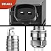 A-Premium Set of 4 Ignition Coil Pack and Iridium Spark Plugs Compatible with Hyundai Veloster 2012-2017, Accent & Kia Rio Soul 2012-2019, 1.6L Naturally Aspirated