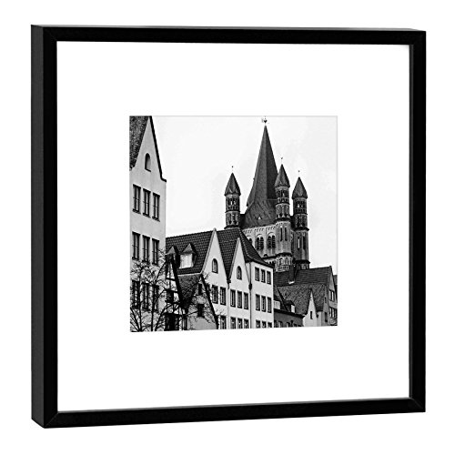 Cadre bois noir 52 x 52 cm et sa photographie Fischmarkt Cologne