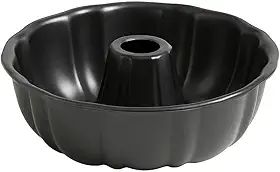 Forma Assadeira Redonda com Furo Central 24cm Antiaderente para Bolo e Pudim Alta Resistência e Fácil de Limpar