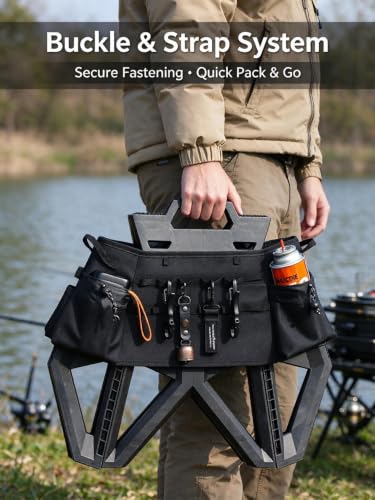 ChayWillow Tactical Folding Stool Cover with Storage Pockets - image 4