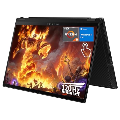 Image of ASUS ROG Flow 13.4 inch Ryzen 9 Touchscreen Business Convertible 2-in-1 Laptop, 13.4 inch FHD+ 1920 * 1200 Touchscreen 120Hz, AMD Ryzen 9 7940HS, 16GB RAM, 512GB SSD, Windows 11 Pro