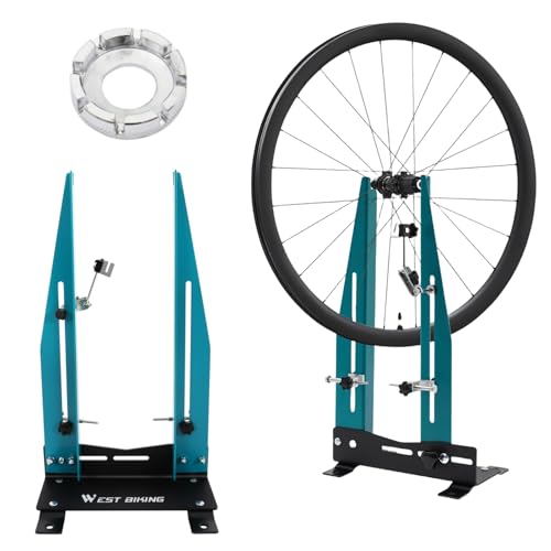ZERNEIL Professional Wheel Truing Stand - Bicycle Wheel Maintenance Alignment Repair Tool - Width 90MM-150MM Adjustable - Great for MTB Road Bike