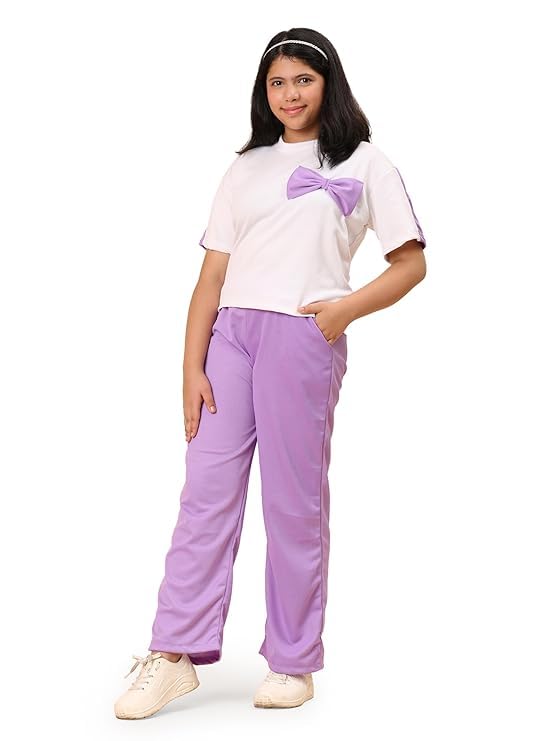 ameeha Women's Two-Piece Casual Set, T-Shirt with Track Pants-picture-21