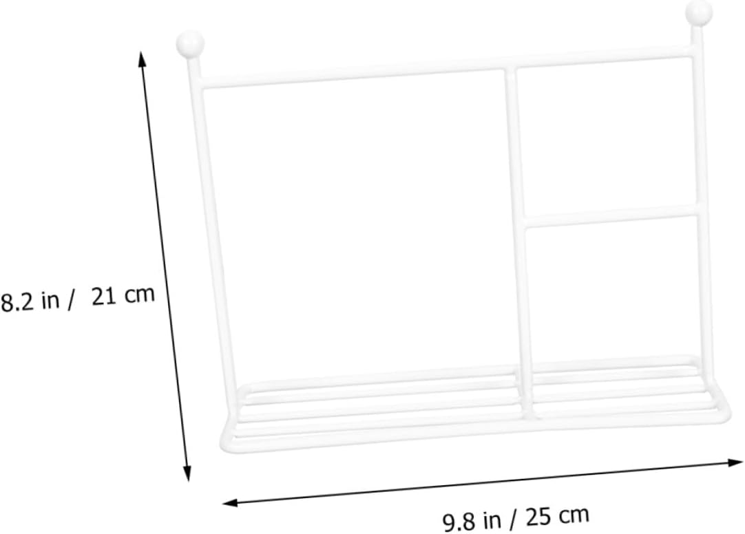 Mini Metal Doll Clothes Rack with Small Clothes Hanger and Doll Garment Organizer for Dollhouse Furniture 25x21cm White Storage Shelf Suitable and Play