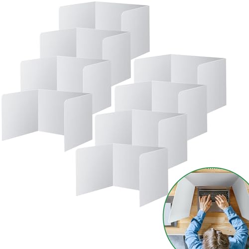 YeahBoom 8 Piezas Divisor para Escritorio,Divisor para Oficina,Partición Plegable Multiusos,Separador de Escritorio para Sala de Estudio de Aula de Oficina, Divisor de Escritor