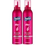 Suave Extra Hold Mousse for Curly Hair, Wavy, All Hair Types, Moisturizing & Nourishing, Foam, Scented 9 oz (Pack of 2)